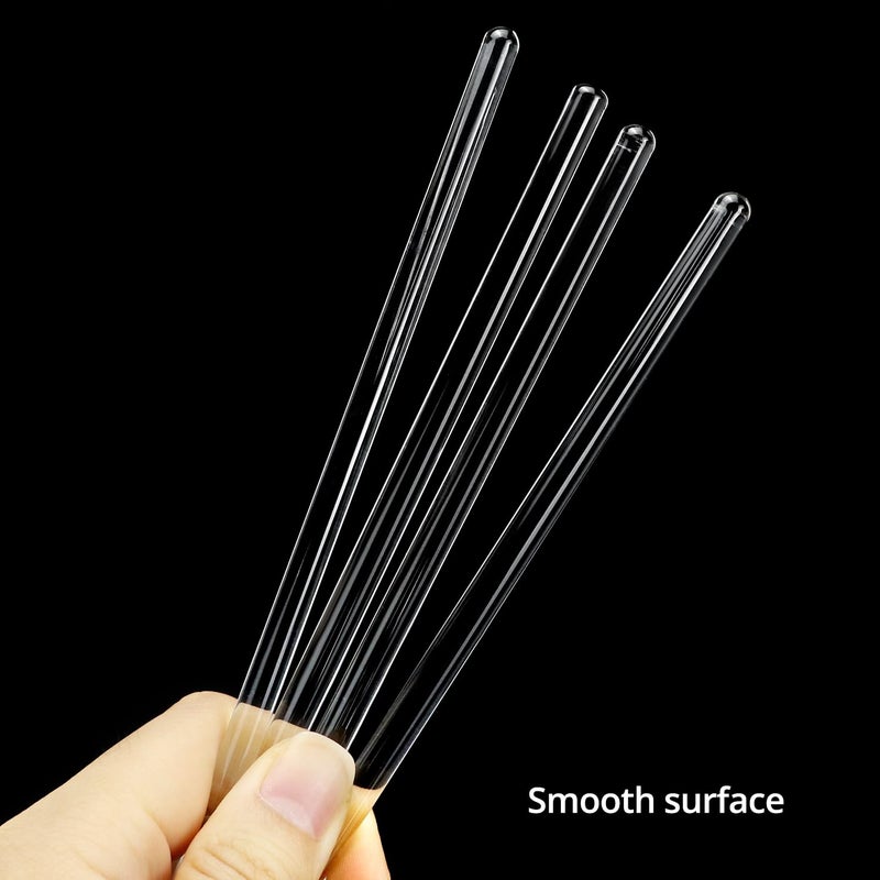 QWORK 12-Inch U Glass Stirring Rods - 24 Pack, Smooth Round Ends, Borosilicate Glass Stir Stick, 6mm Diameter - Image 3